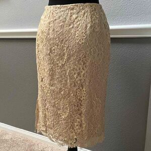 Dana Buchman Lace Elegant Office Pencil  Skirt  Size 4
